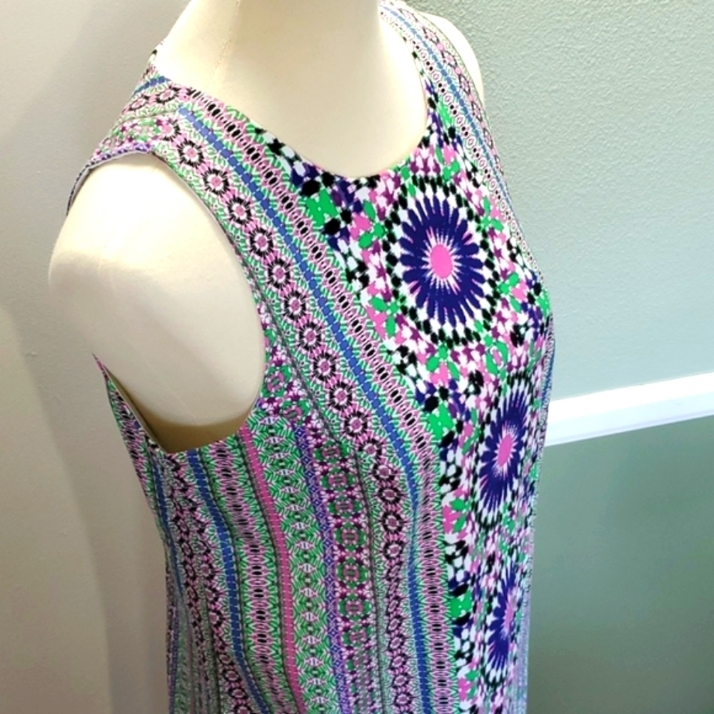 London Times Mod Sleeveless Sheath Shift Dress - Picture 3 of 11